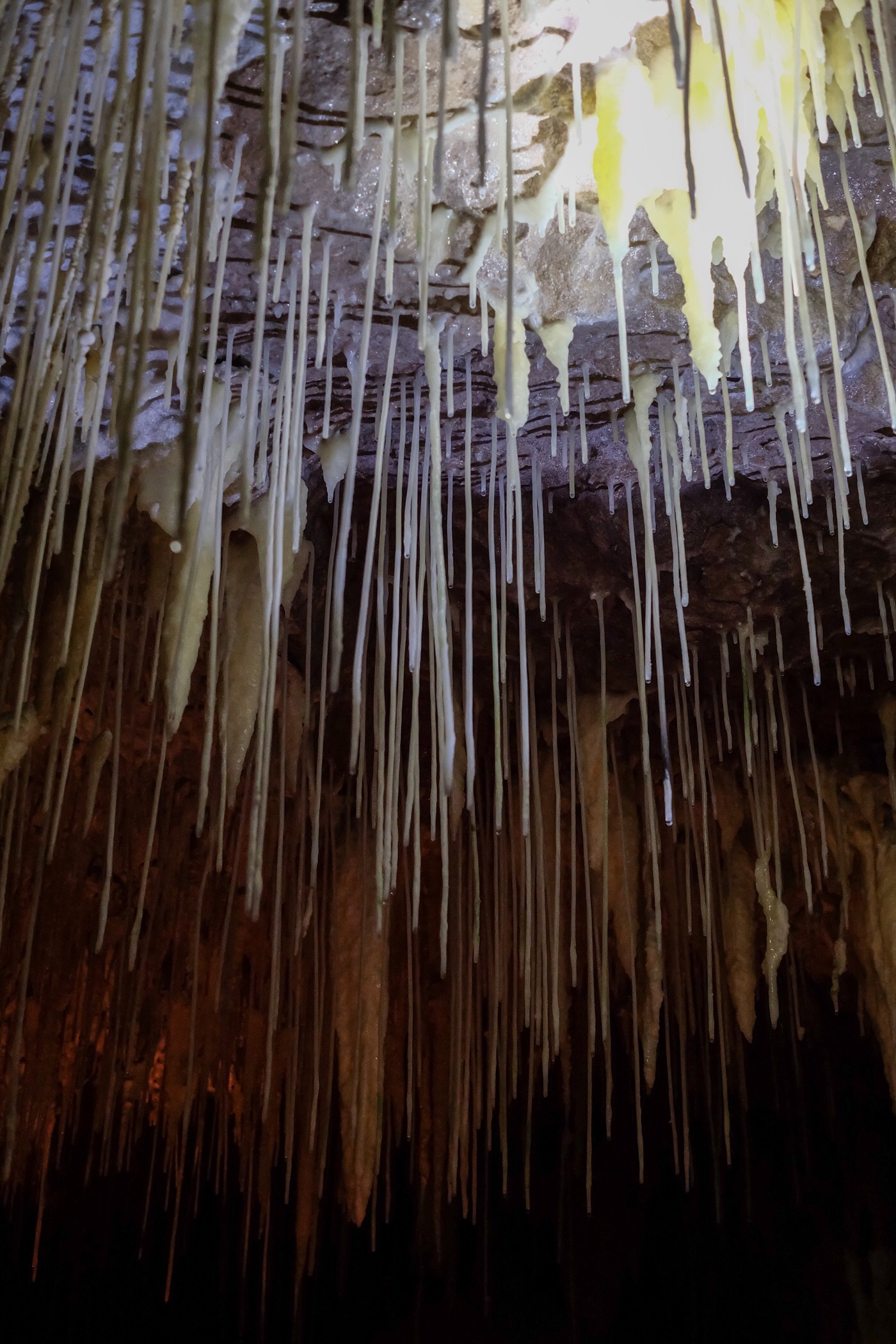 "Straws" in Lake cave — Western Australia