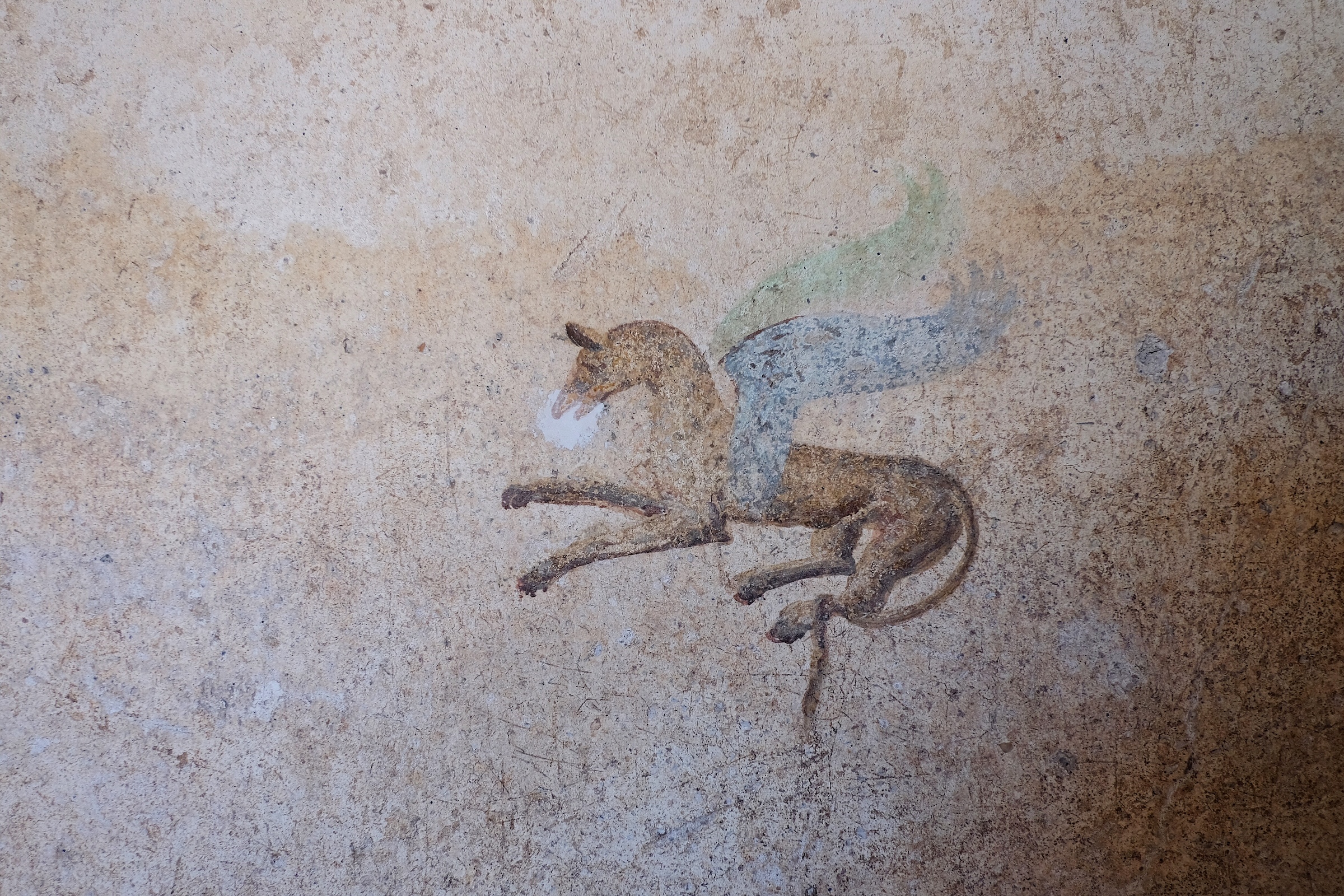 Wall painting in Pompeii.