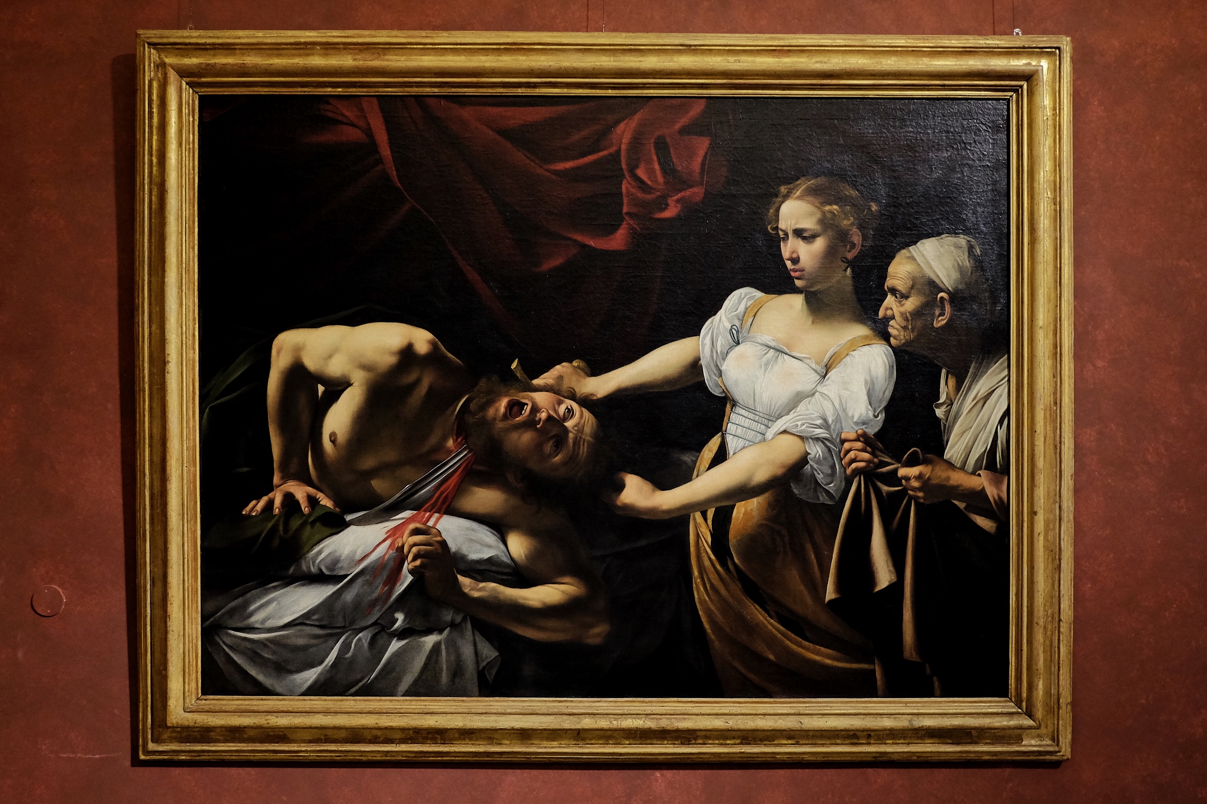 Caravaggio's Judith Beheading Holofernes at Palazzo Barberini.