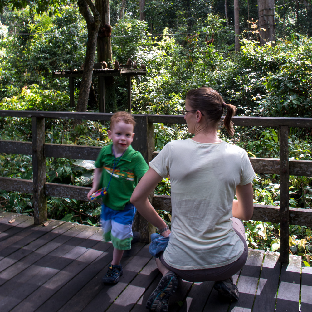 Rowan and I – Sepilok Orangutan Rehabilitation Center