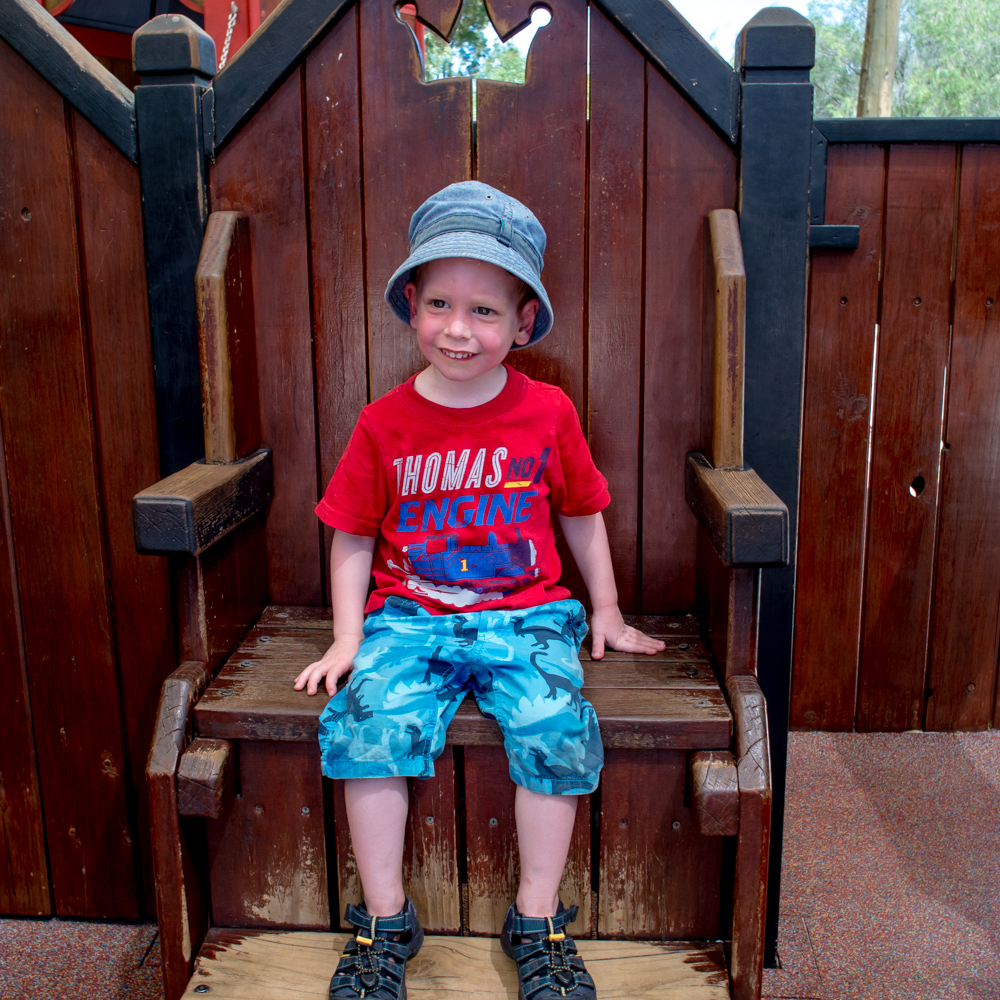 Rowan on his throne – Perth, Australia