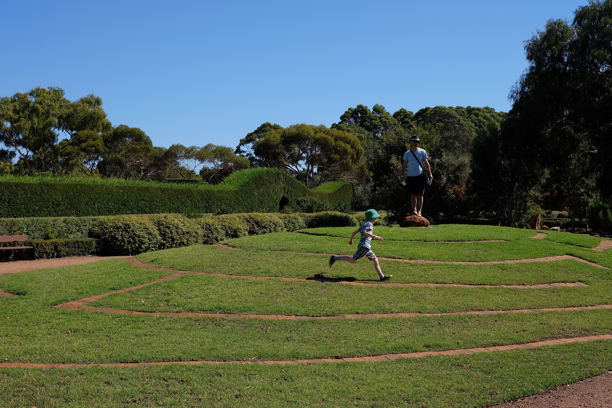 Running around the mazes — Margaret River, Western Australia