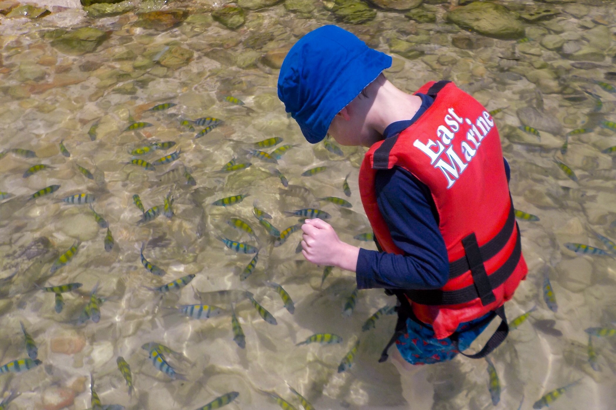 Rowan with the fish — Palau Payar, Langkawi