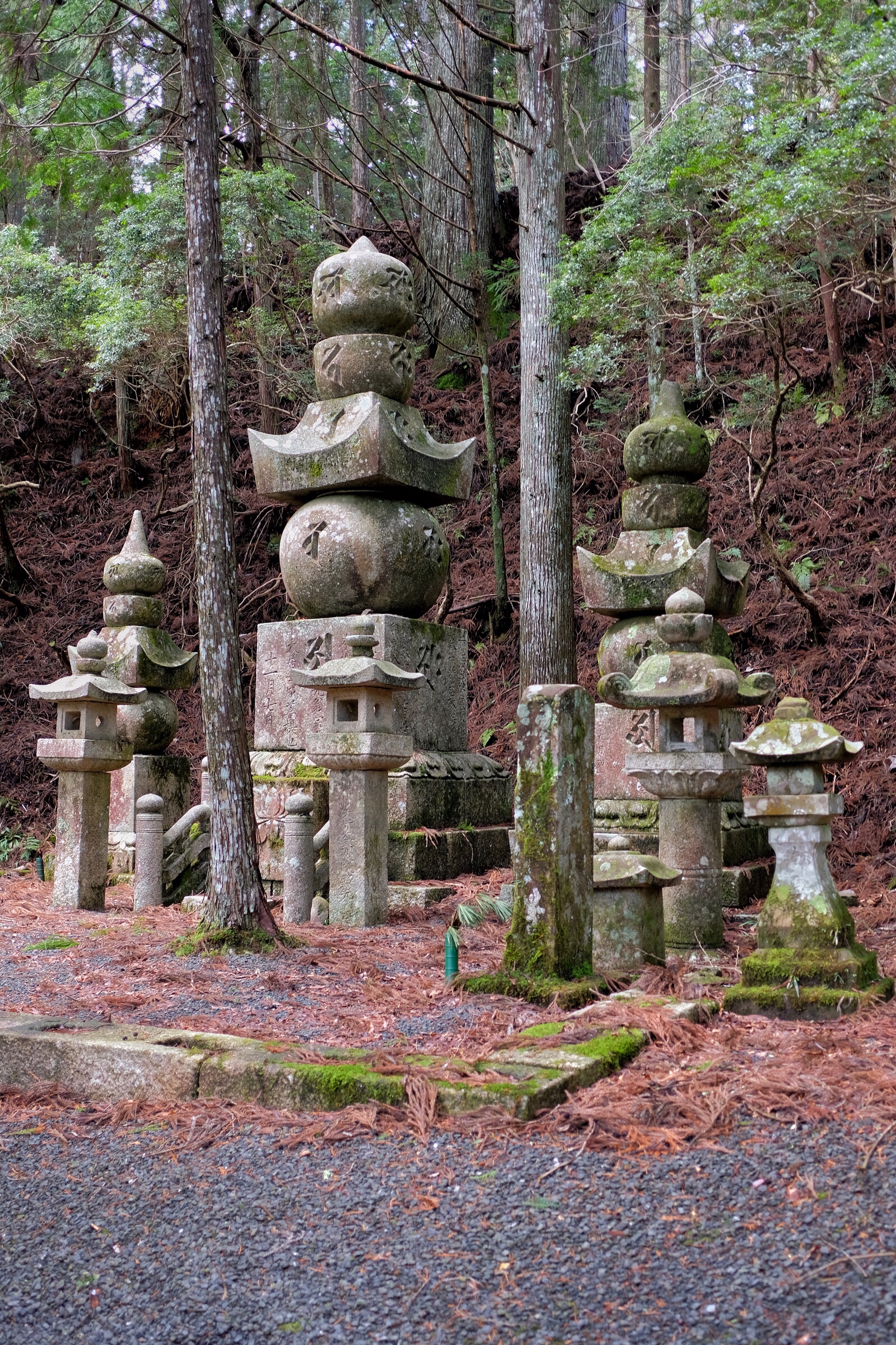 Japan - Koyasan - Okunoin Cemetery - Stone monuments